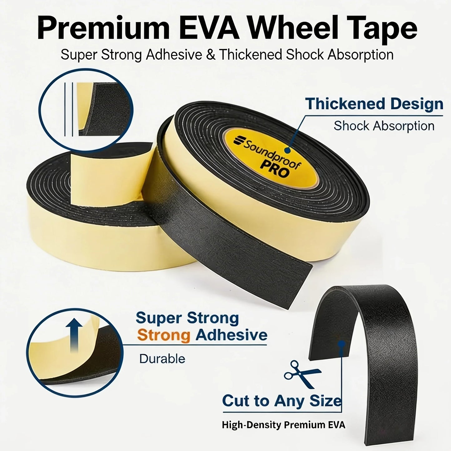 Luggage Wheel Mute Sticker Shock-absorbing Wear-resistant Protection