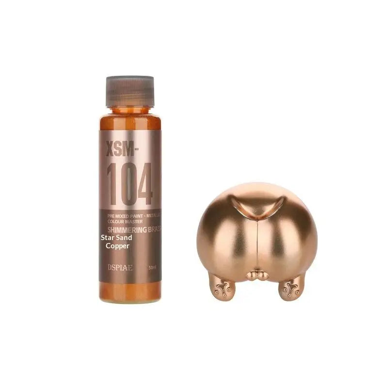 50ml Water-Based Pre-Mixed Metal Paint for Scale Models & Airbrush