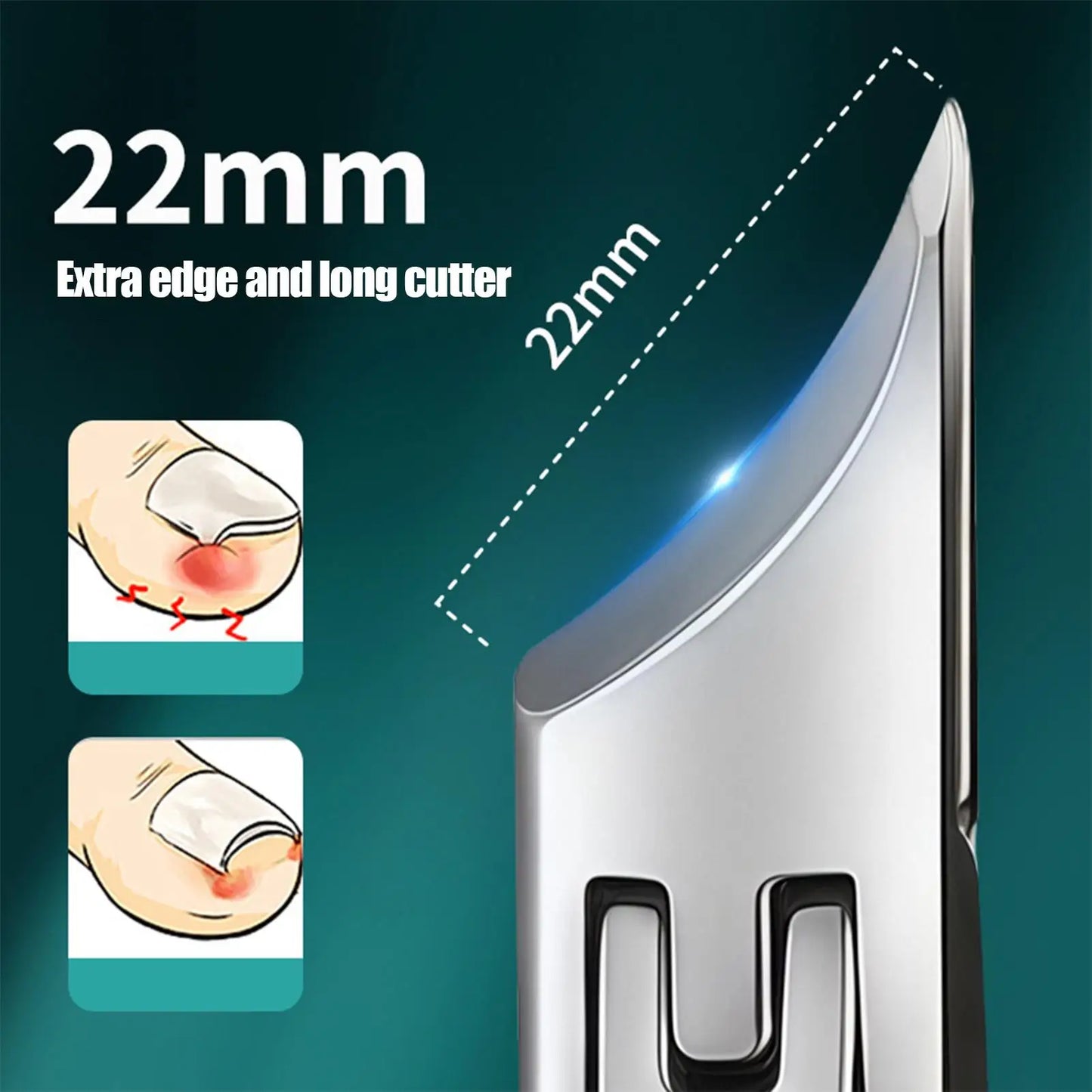 Heavy Duty Slanted Toenail Clipper for Thick Nails | Anti-Splash Toenail Clipper Peaceful Pleasures Health and Wellness