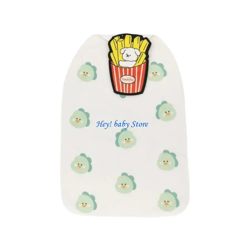 Baby Kids Sweat Absorption Towel | Cartoon Cotton Back Pad