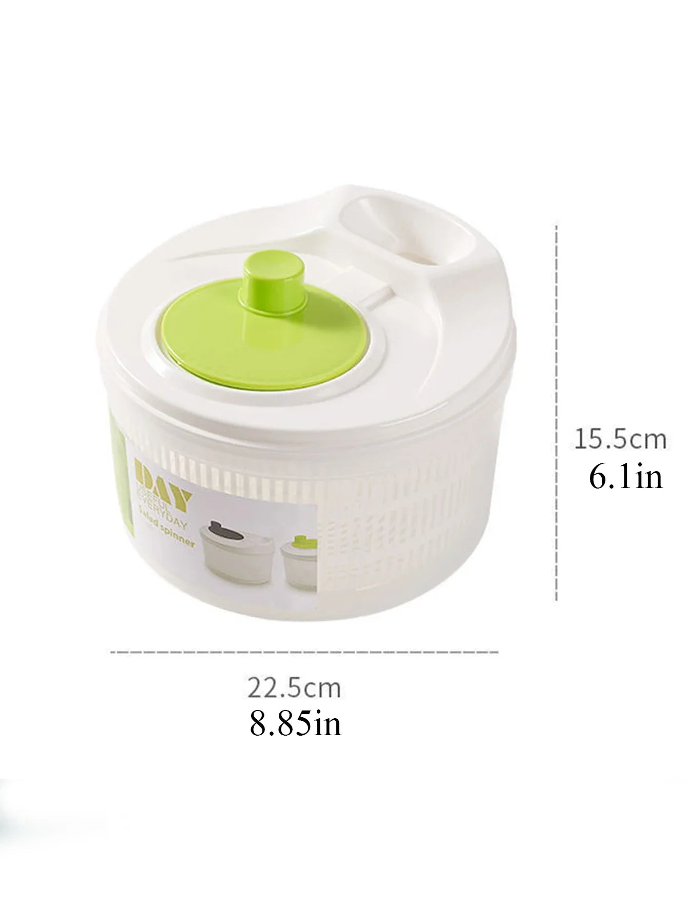 Household Vegetable Dehydrator Creative Manual Water Salad Spinner Fruit Drain Basket Dryer Hand Crank Kitchen Household Gadget Peaceful Pleasures Health and Wellness