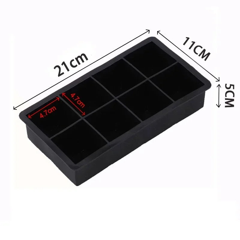 Silicone Ice Cube Mold & Ice Ball Maker | 4/6/8/15 Compartments