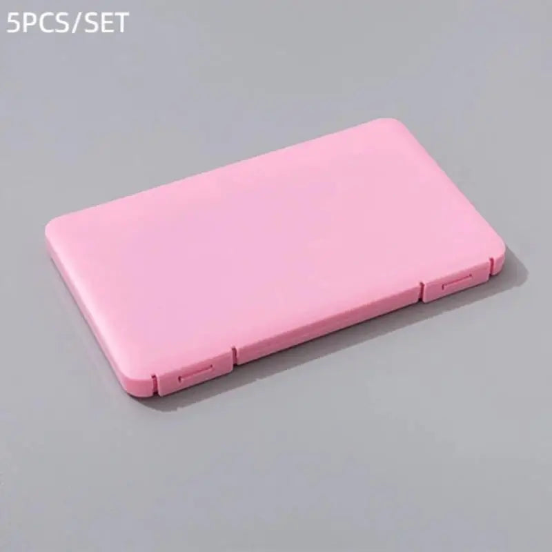Portable Plastic False Eyelashes Box Travel Empty Lashes Holder Case Container Storage Organizer Professional Makeup Lash Supply Peaceful Pleasures Health and Wellness Pink