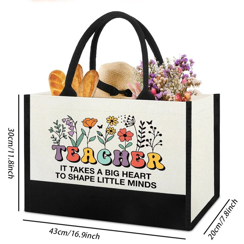 Teacher Appreciation Tote Bag – Thank You Gift for Women Teacher Gift Tote Bag Peaceful Pleasures Health and Wellness