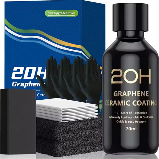 Graphene Ceramic Coating 20H with Self Healing and UV Track Technology Car Detailing Professionals 10+ Years of Protection Peaceful Pleasures Health and Wellness