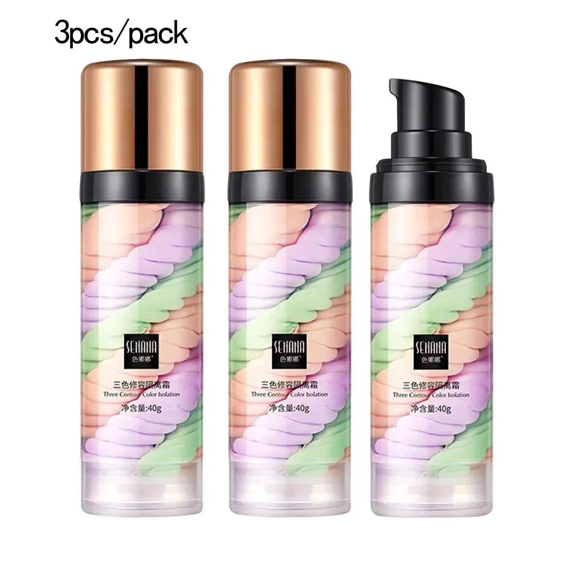 40g Three-Color BB Cream – Primer, Concealer & Brightener