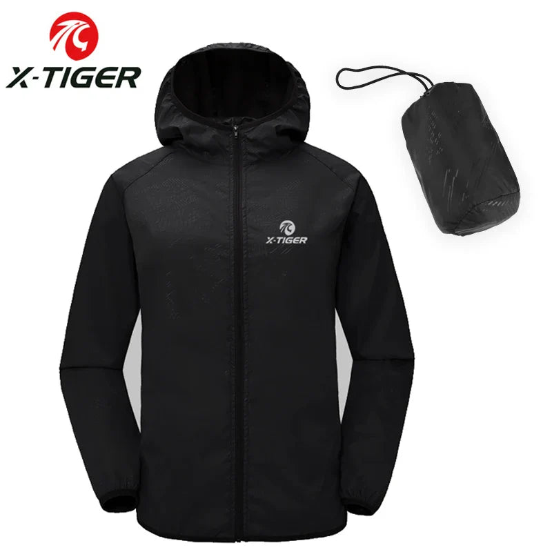 X-TIGER Windproof Reflective Cycling Jacket – Lightweight MTB