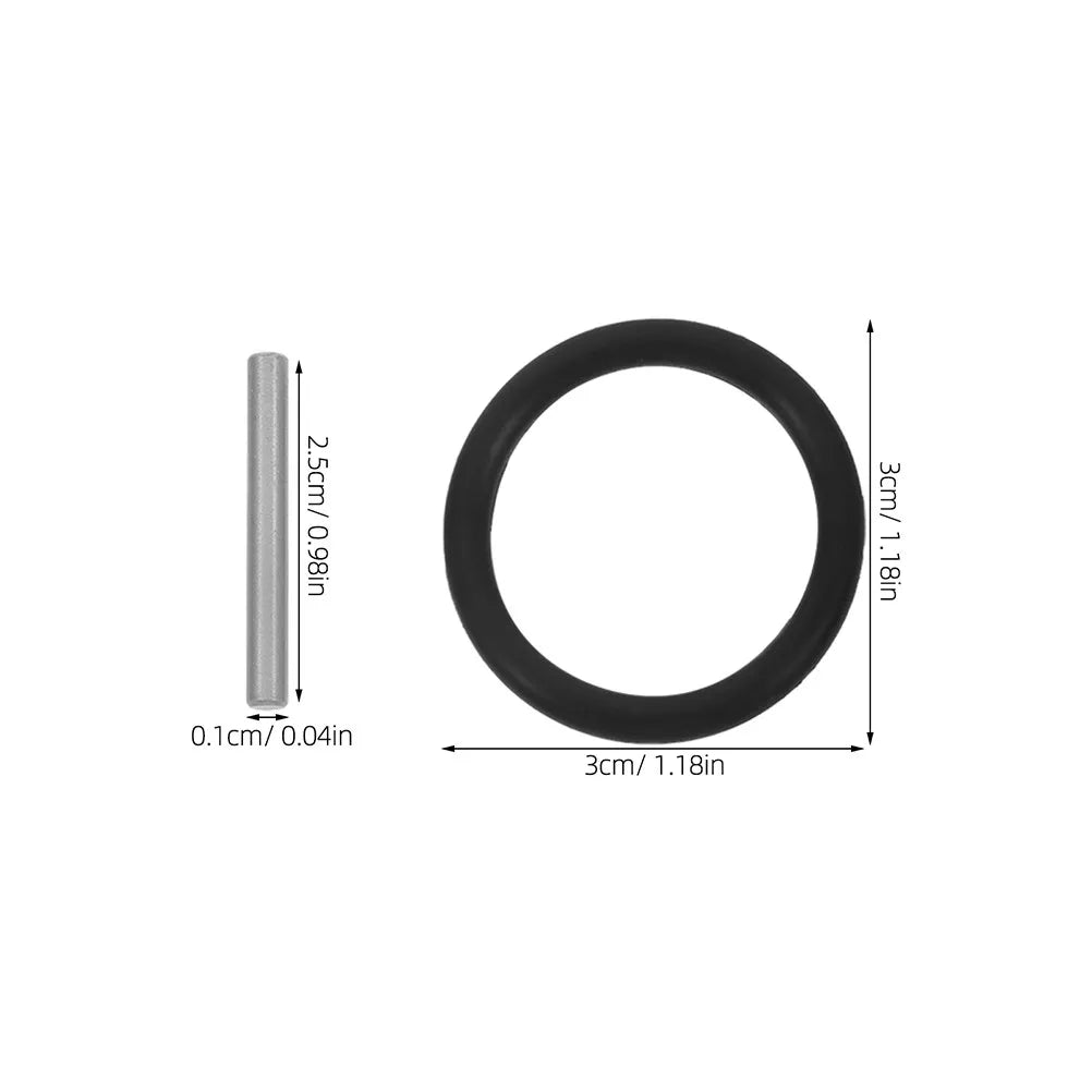 20Sets Pull Ring Replacement Parts Rubber Gasket Ring Impact Socket Pin for Electric Wrench Wrench Parts Peaceful Pleasures Health and Wellness
