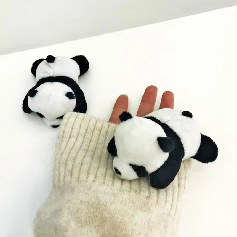 Cute Creative Panda Brooch Papa Bear Doll Cartoon Pin Plush Fabric