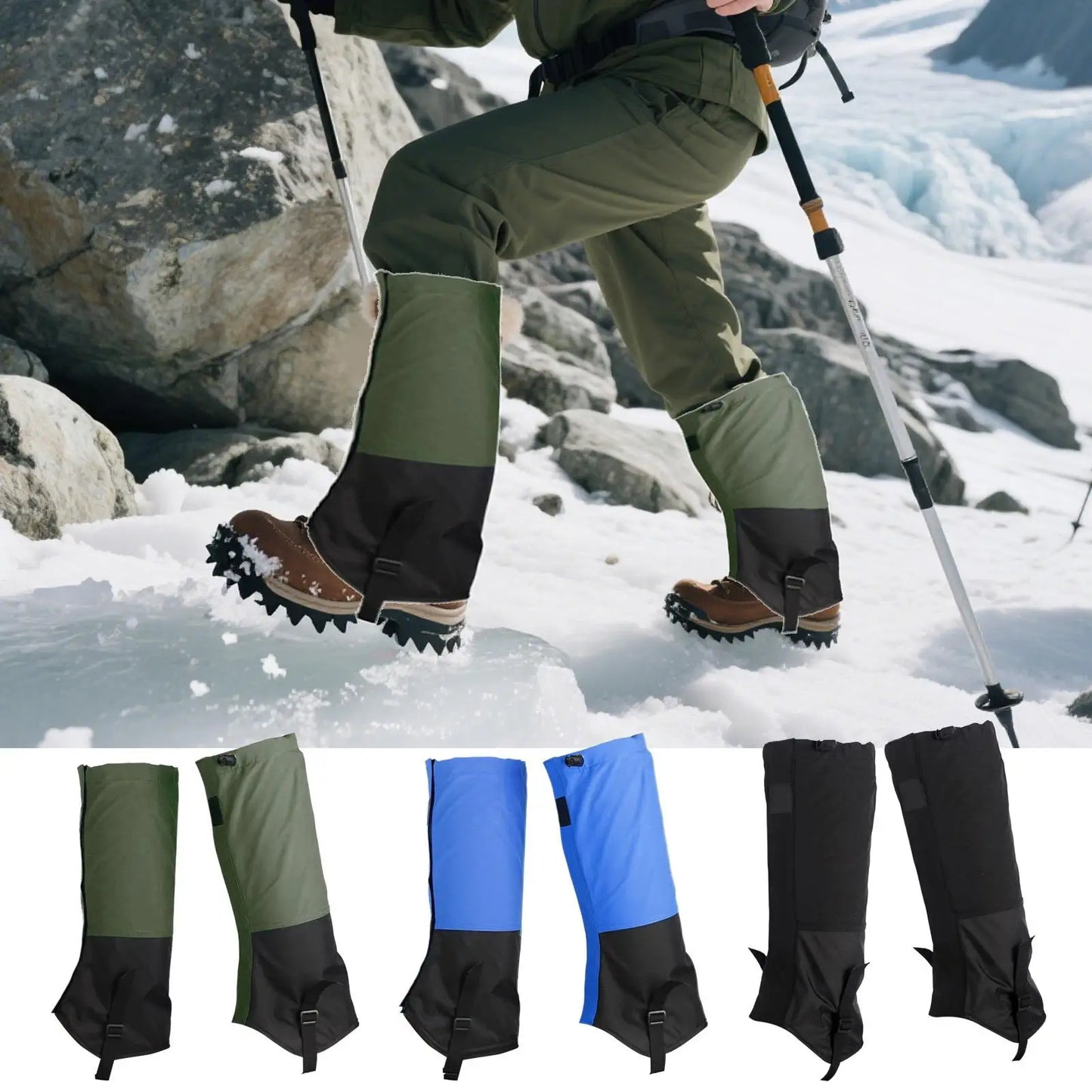 Professional Snake Proof Gaiters Waterproof Leg Guards for Hiking & Hunting Adjustable Protective Gear for Men Women in Outdoor Peaceful Pleasures Health and Wellness