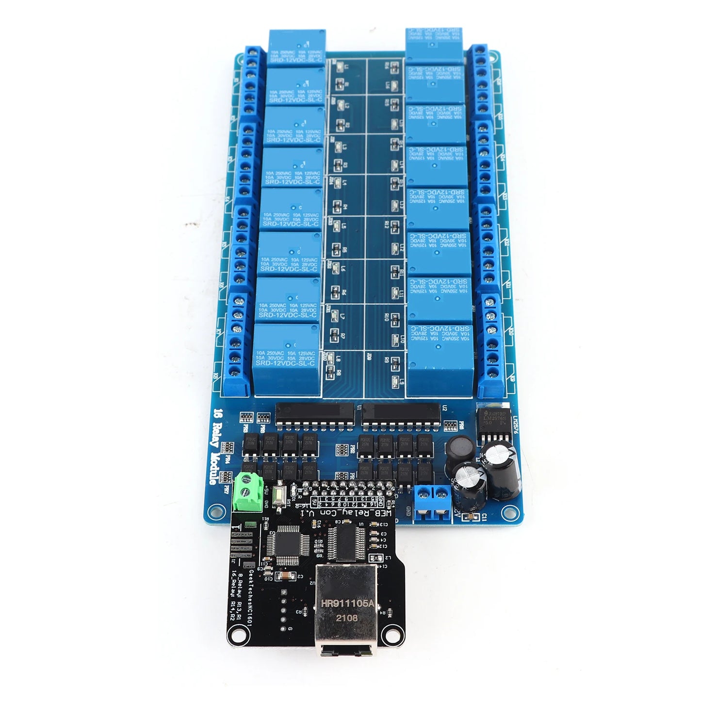 Ethernet Control Module LAN WAN Network WEB Server RJ45 Port 16