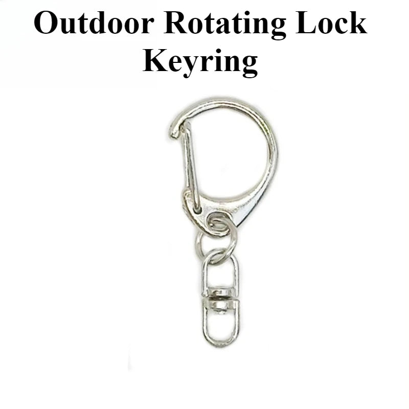 D Snap Hook Swivel Clasp Keyring Set | DIY Key Chain Making Swivel Clasp Keyring Set Peaceful Pleasures Health and Wellness