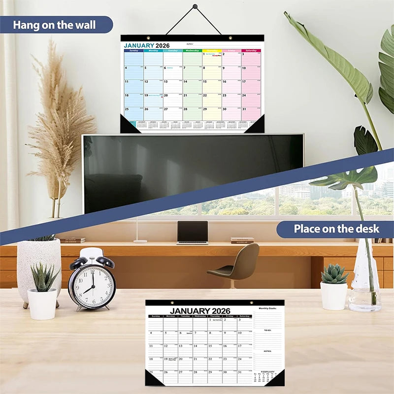 2026–2027 Wall Calendar 18-Month Planner | Home & Office