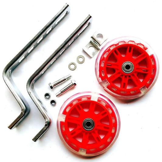Kids Bike Training Wheels Stabilisers 12–20" Heavy Duty Set Bike Training Wheels Oasis Select red