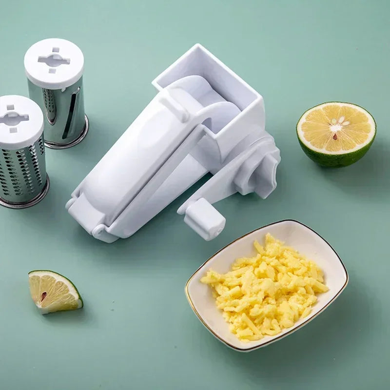 1 and 3 In 1 Kitchen Supplies Plastic Hand cranked rotating cheese planer creative cheese grater Multi functional cheese grater Peaceful Pleasures Health and Wellness