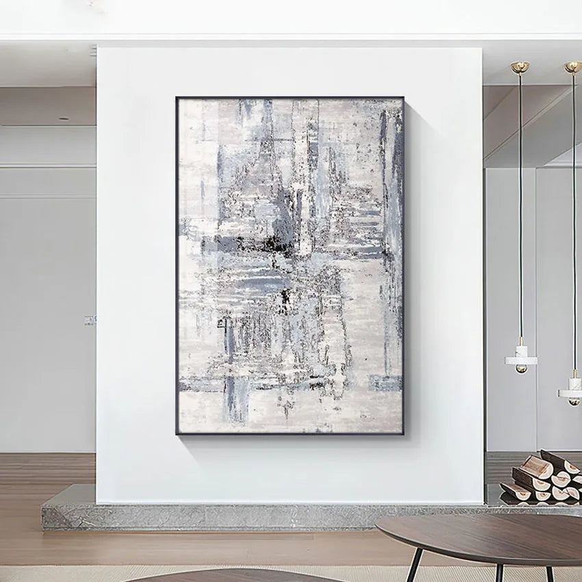 Nordic Abstract Oil Painting Handmade Canvas Decorative Mural Frameless Acrylic Hanging Image For LivingRoom Bedroom Aisle Porch Peaceful Pleasures Health and Wellness No frame 2 100cmx240cm
