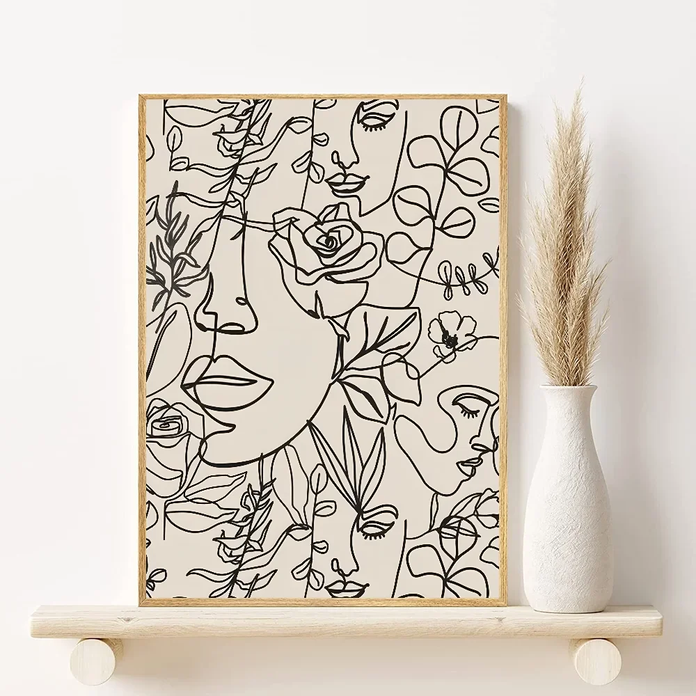 Abstract Bohemian Canvas Wall Art Poster | Aesthetic Home Décor Canvas Wall Art Peaceful Pleasures Health and Wellness