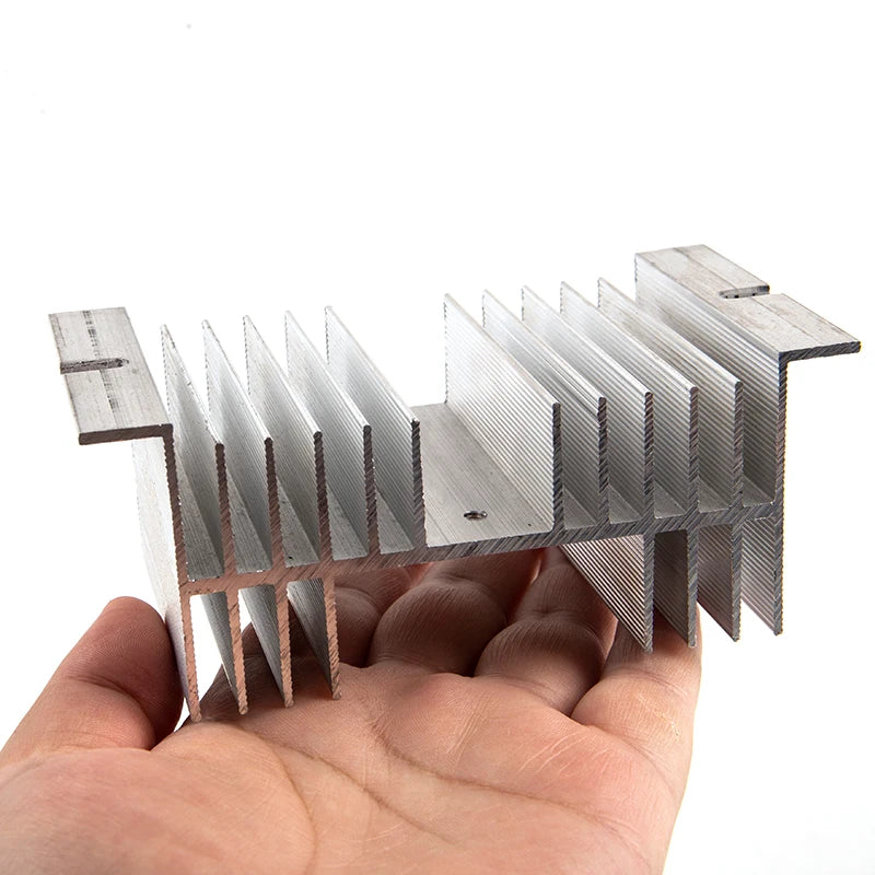 Aluminum Single Phase Solid State Relay SSR Heat Sink Base Radiator 50*125*70mm Peaceful Pleasures Health and Wellness