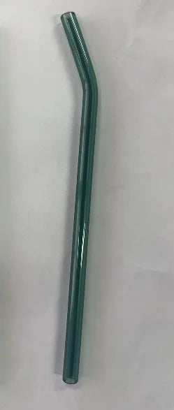 Colorful Glass Drinking Straws Easy to Clean Transparent Glass Straws for Smoothies Milkshakes Juices Teas Peaceful Pleasures Health and Wellness Green Lake Bent