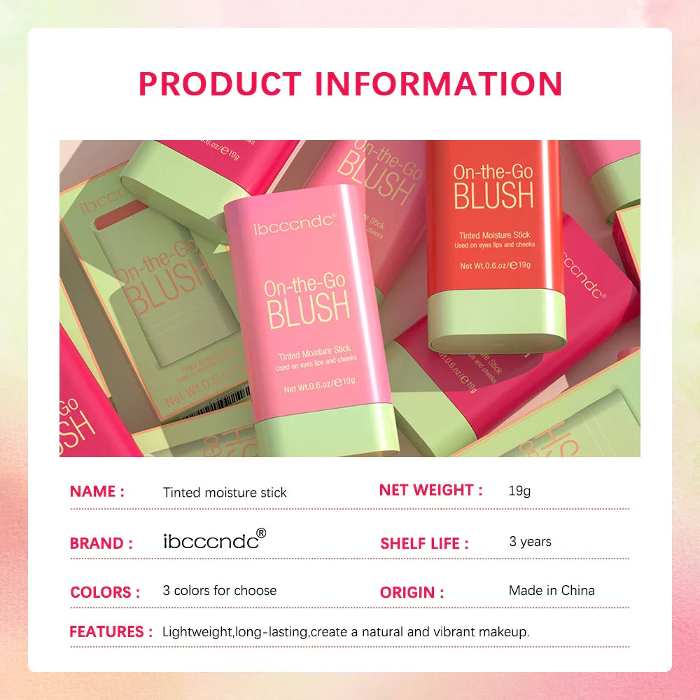 ibcccndc Multi-Use Cream Blush Stick – Cheeks, Lips & Eyes