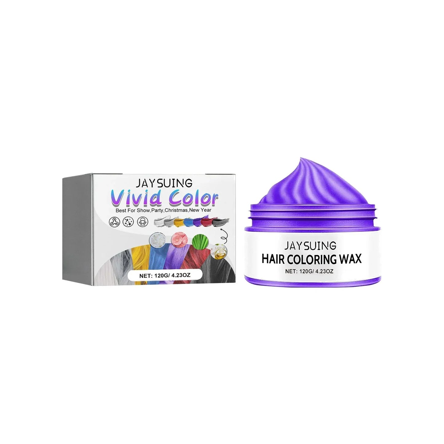 Temporary Hair Color Wax – Nourishing Styling Pomade 120g