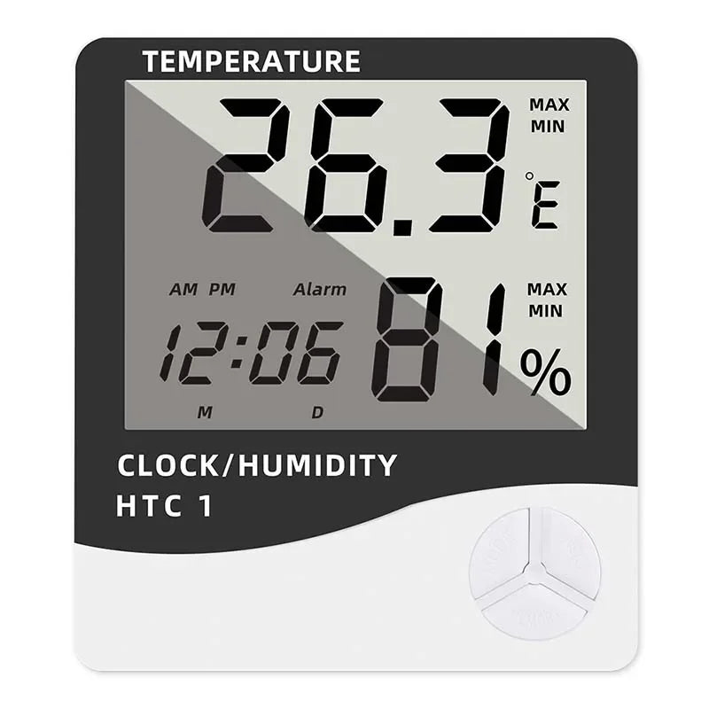 Indoor LCD Digital Thermometer Hygrometer – Temp & Humidity Gauge