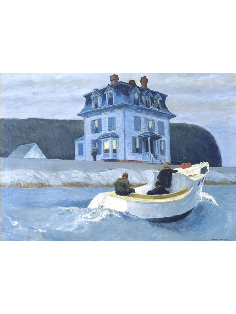 Edward Hopper Famous Realistic Master Art Poster Canvas Painting Nighthawks Life Landscape Wall Art Living Room Home Decorati Peaceful Pleasures Health and Wellness X 40x50cm Unframed