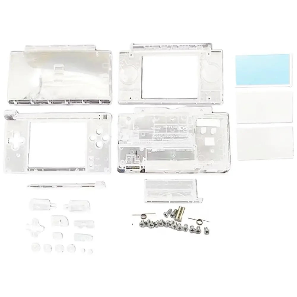 Case DIY Kit for Nintendo DS Lite Transparent Replacement Full Housing Shell, DIY Repair Shell Replacement Kit for NDSL, 1Set Peaceful Pleasures Health and Wellness White