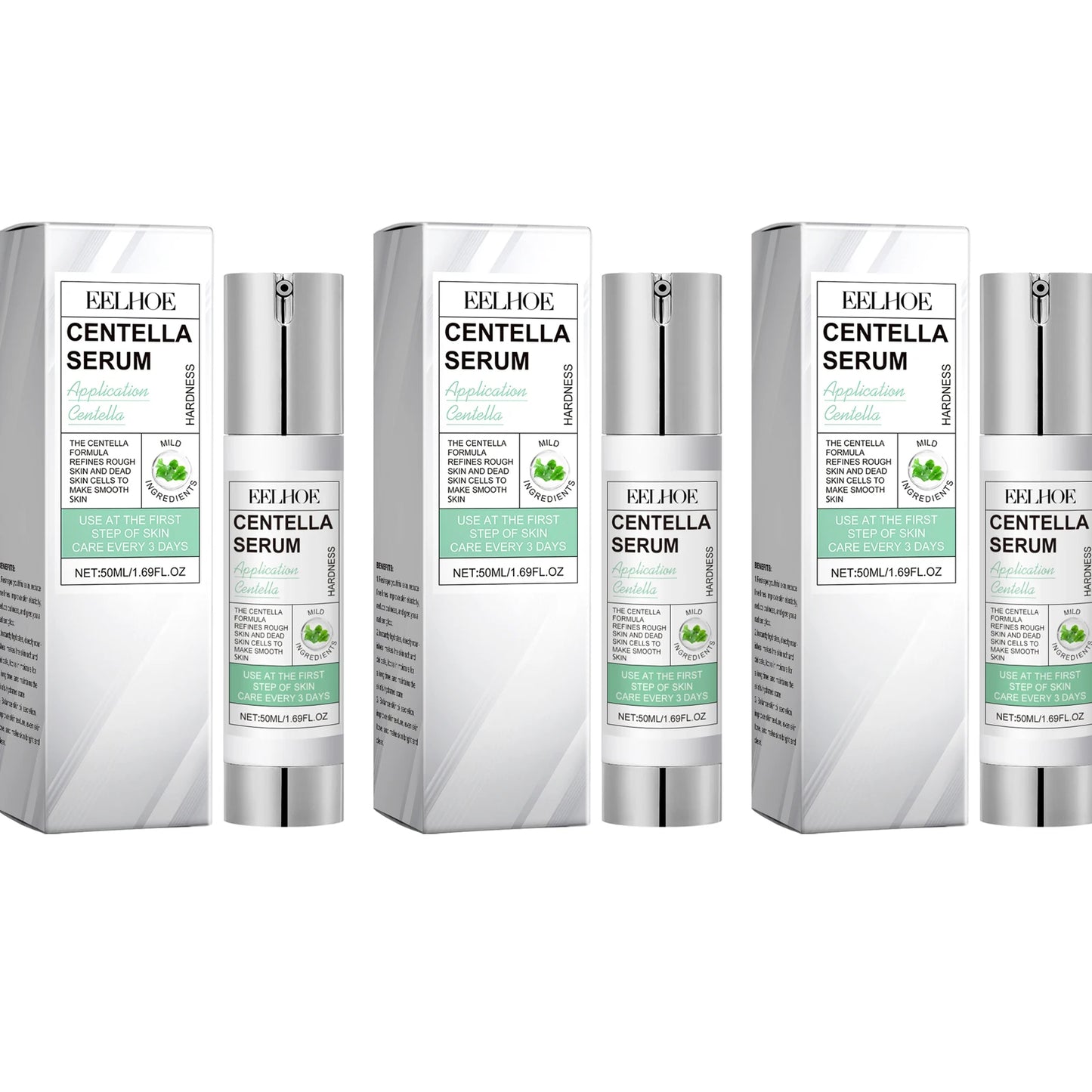 EELHOE Centella Asiatica Face Serum – Anti-Aging & Moisturizing Face Serum Peaceful Pleasures Health and Wellness 3 X 50ml Boxed