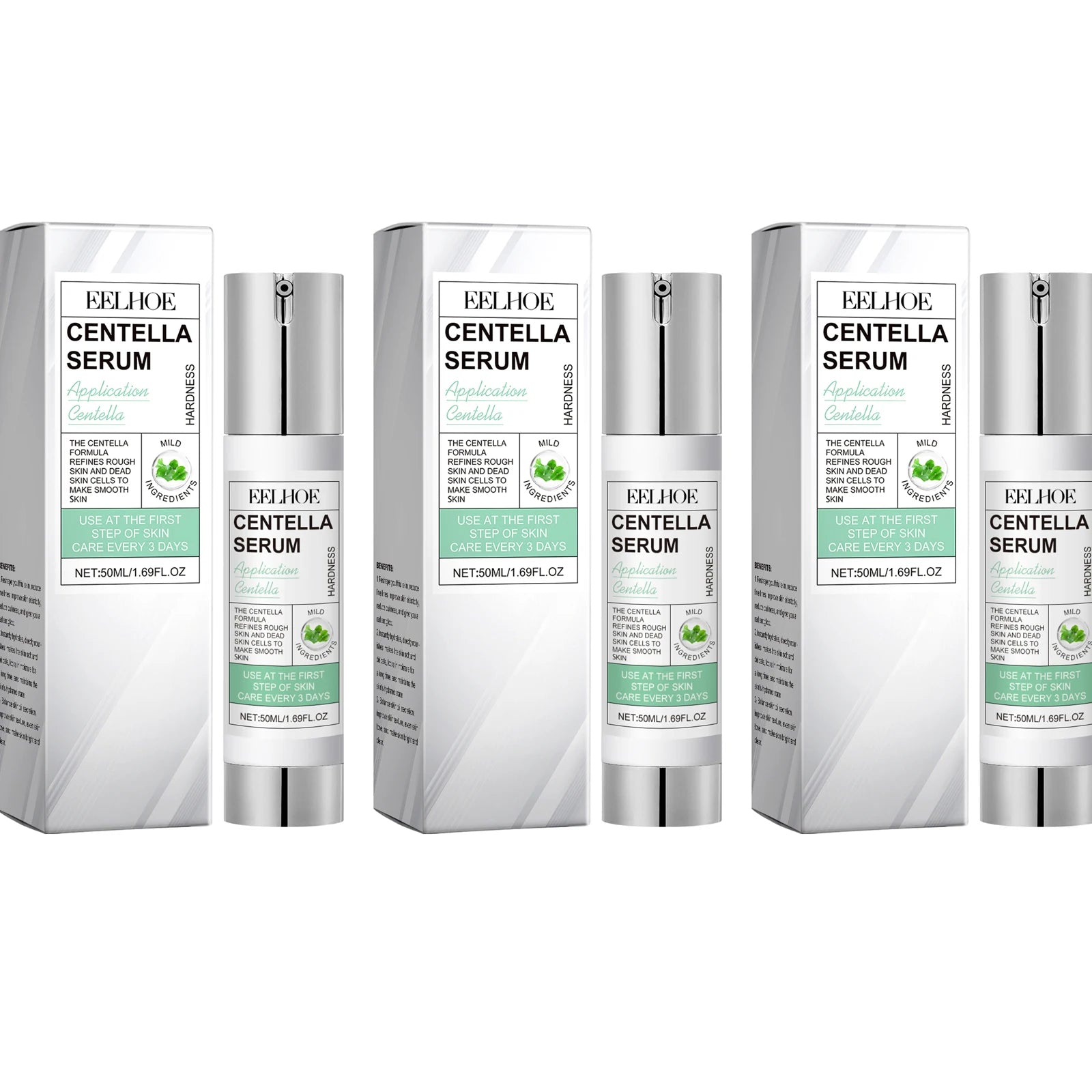 EELHOE Centella Asiatica Face Serum – Anti-Aging & Moisturizing Face Serum Peaceful Pleasures Health and Wellness 3 X 50ml Boxed