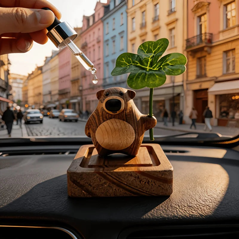 Cute Bear Wood Essential Oil Aroma Diffuser | Home & Car Decor Wood Aroma Diffuser Peaceful Pleasures Health and Wellness