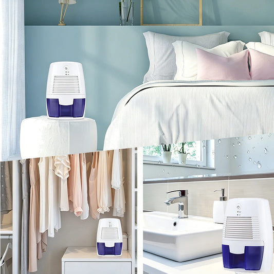 Home Dehumidifier Bedroom Mute Moisture Absorber Air Dryer Mini Humidity Dehumidifier for Bathroom Kitchen Clothes Desiccant Peaceful Pleasures Health and Wellness