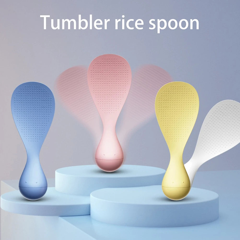 Rice Spoon Non-Stick Tumblers Rice Spoon Food Grade Pp Household Serving Spoon For Kitchen Use Dustproof Can Stand Up Spoon Peaceful Pleasures Health and Wellness