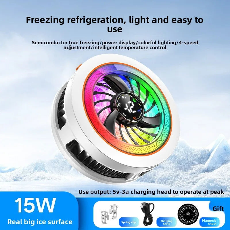 15w cell phone cooler radiator fan magnetic cell phone game cooler phone gaming phone cooler electric portable fridge cooling Peaceful Pleasures Health and Wellness