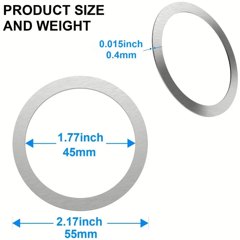 2026 10/5PCS for Magsafe Magnetic Plate Ring Universal Stickers Support Wireless Charger Metal Plate Sheet for Phone Peaceful Pleasures Health and Wellness