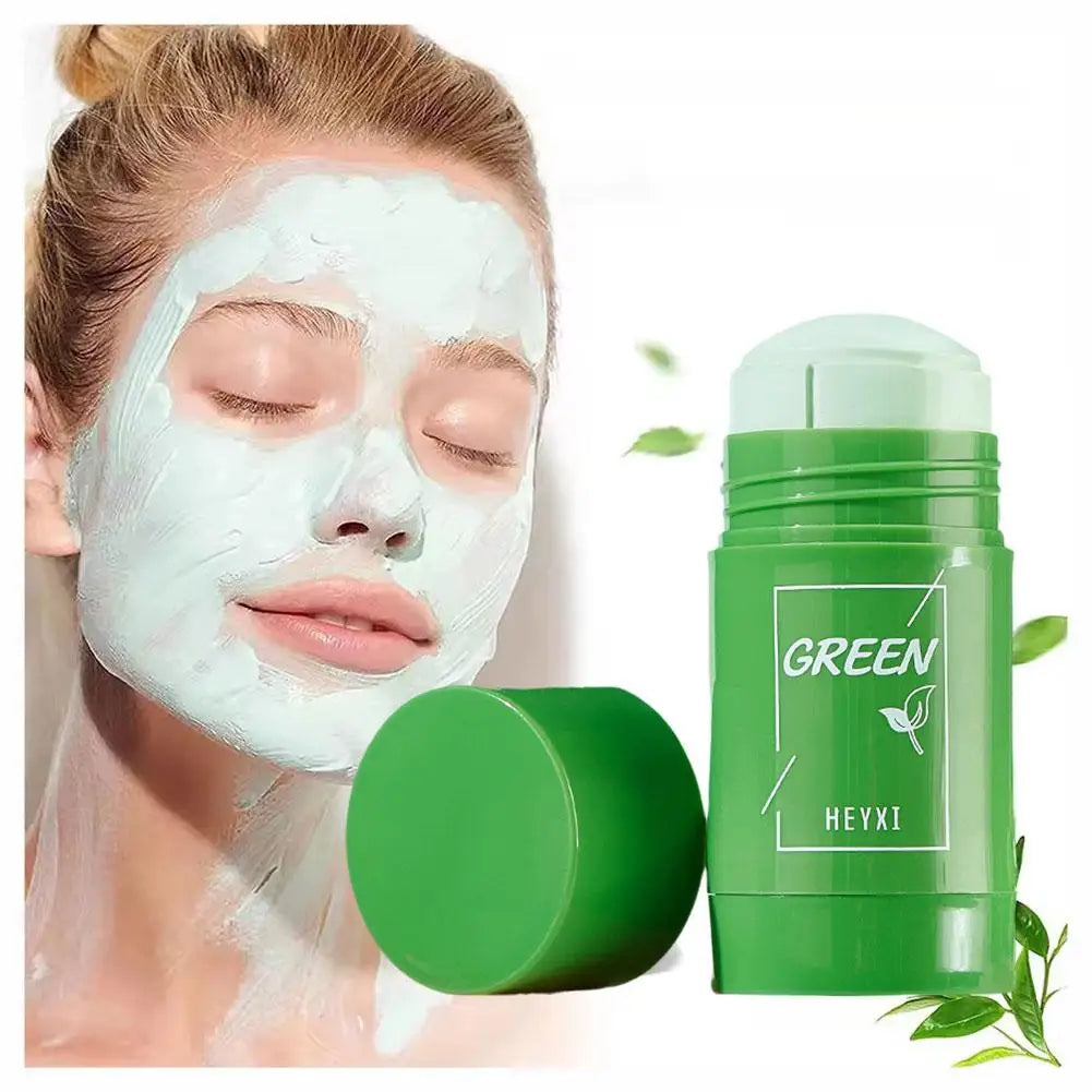 Green Tea Clay Mask Stick – Deep Pore Cleansing, Acne & Blackhead Facial Mask Peaceful Pleasures Health and Wellness