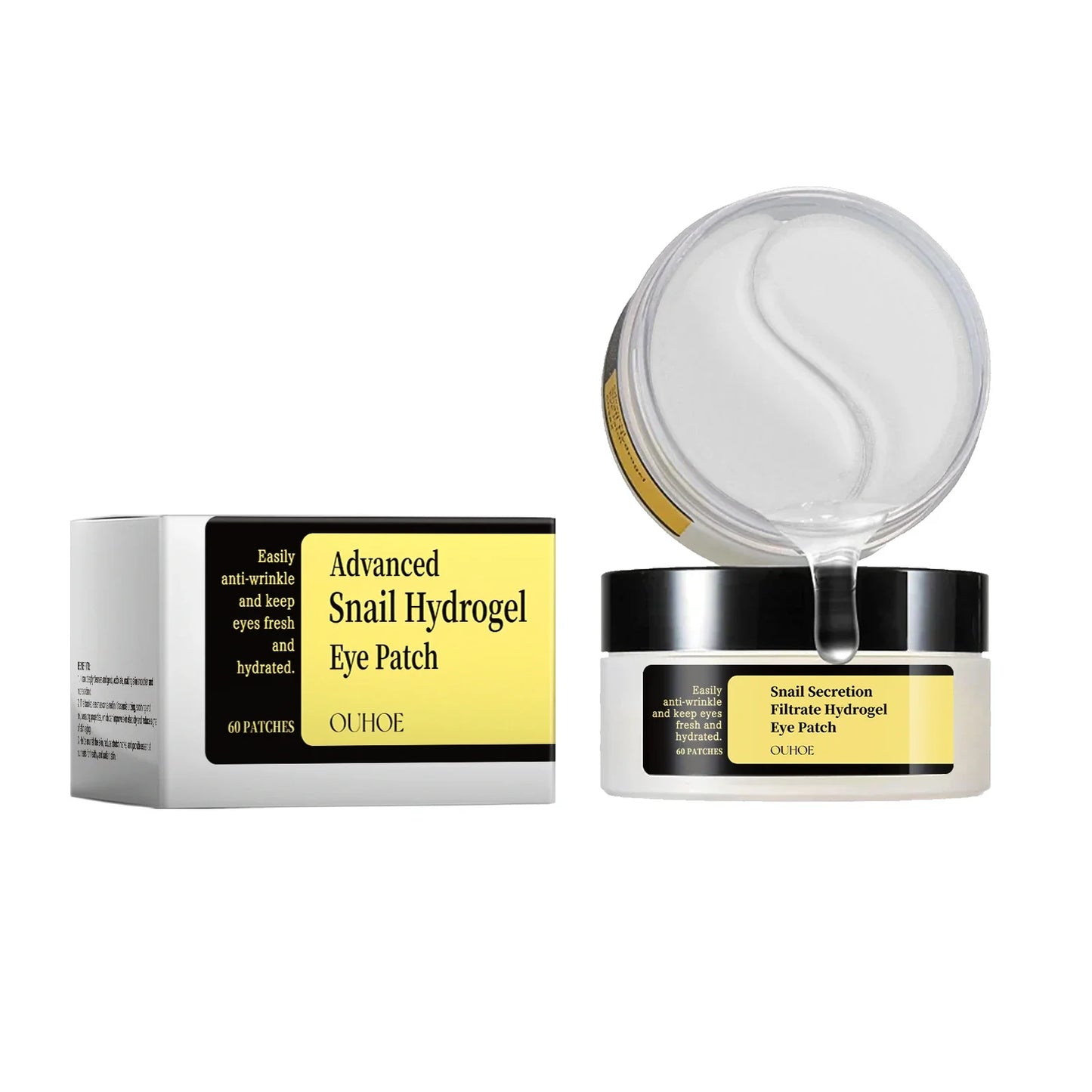 Snail Firming Eye Patches | Hydrate, Brighten & Smooth 60pc