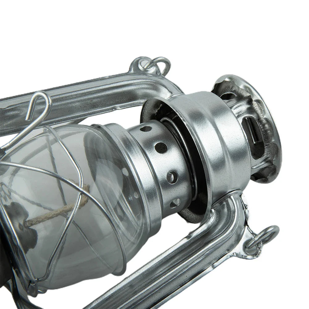Retro Kerosene Camping Lantern | Portable Metal Storm Lamp
