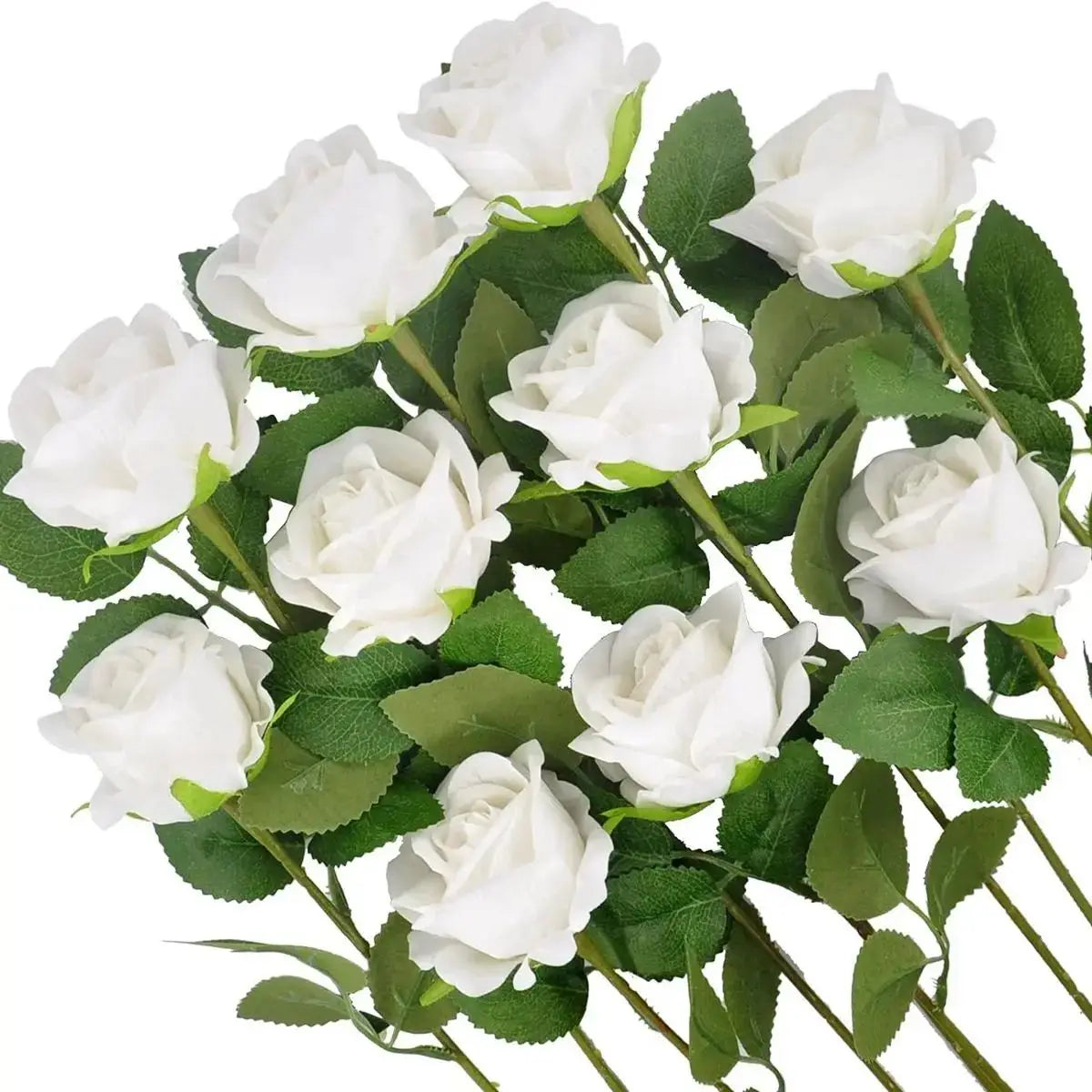 Silk Rose Artificial Flowers 6/8pcs – Wedding & Home Décor