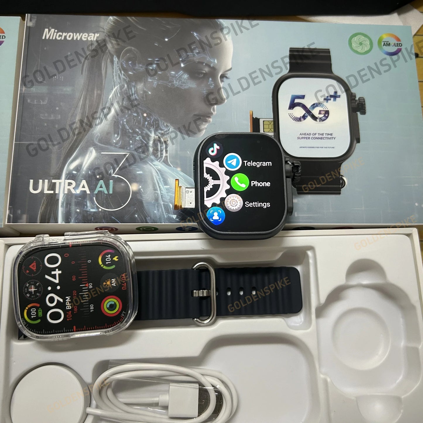 Zestbolt Ultra Ai3 4G Smart Watch | AMOLED GPS Rotating Camera