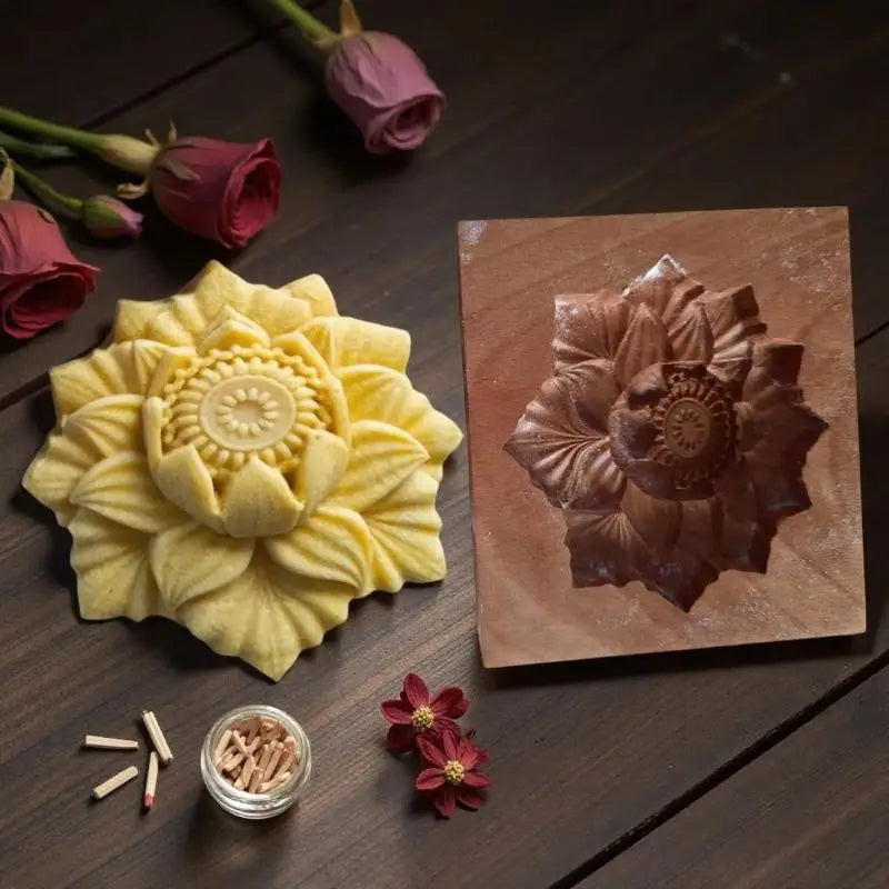 3D Wooden Animal Cookie Molds – Bird, Horse & Hedgehog