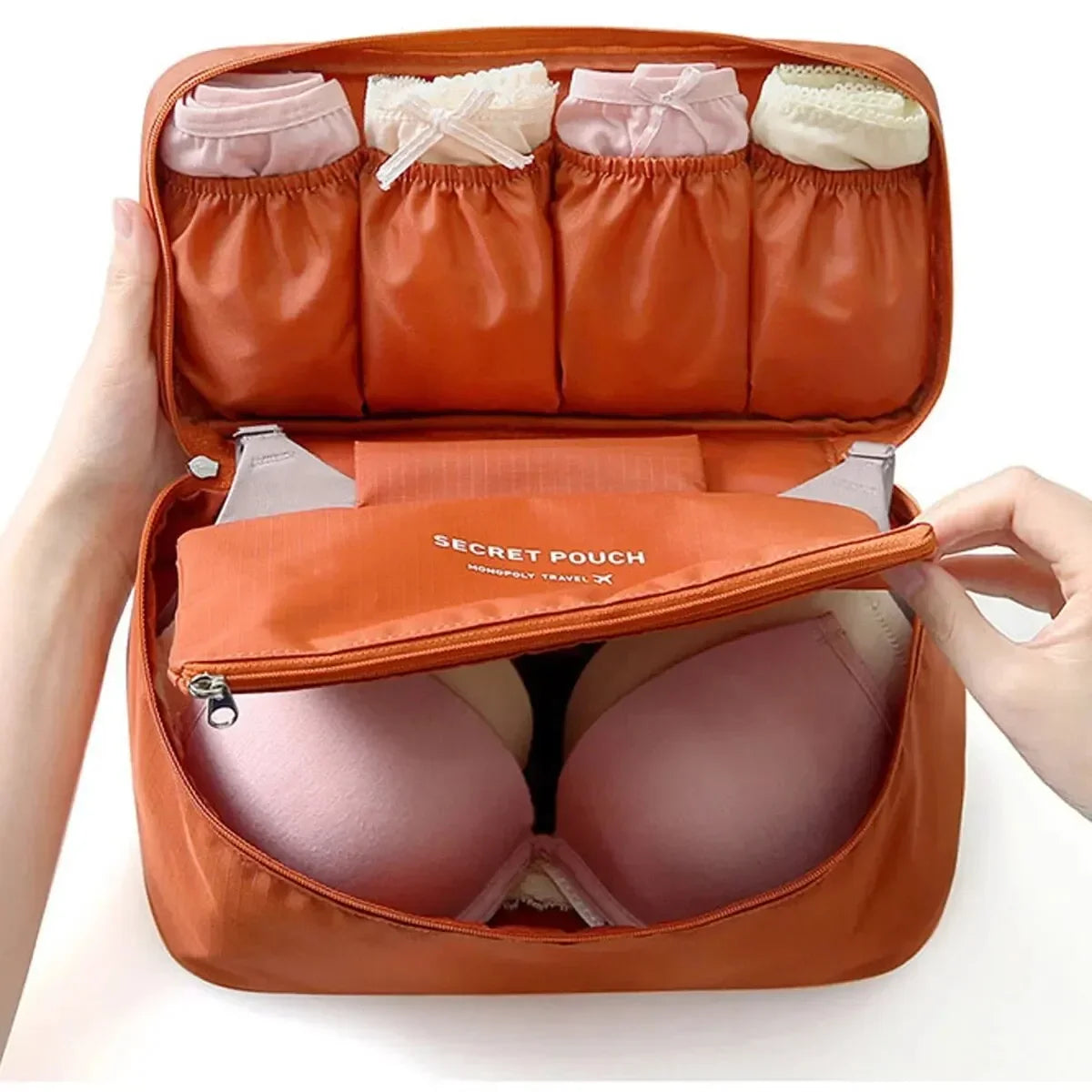 Portable Travel Organizer Bag – Underwear, Bra & Toiletry Case