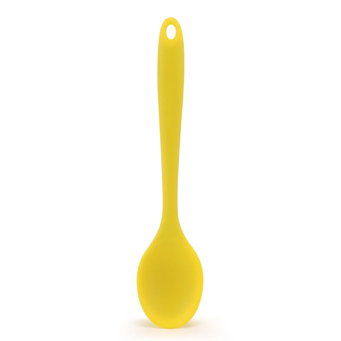 2026 New Silicone Spoon Mixing Soup Spoons Kitchen Mixing Ladle Cooking Utensils Kitchenware Tool for Stirring and Serving Peaceful Pleasures Health and Wellness Yellow