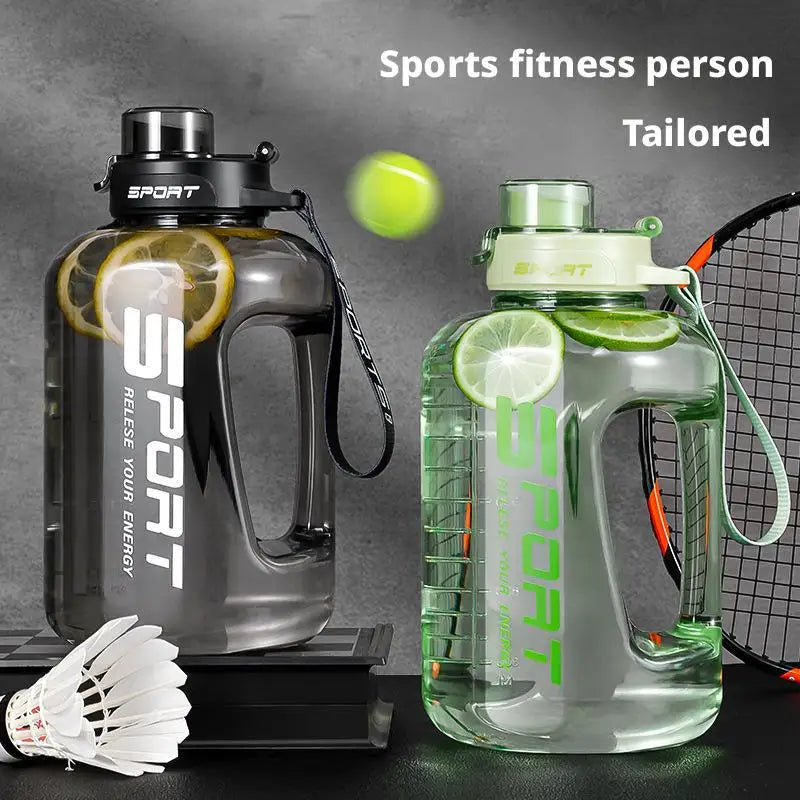 2.5L Large Capacity Water Bottle,Leakproof,Heat-Resistant Perfect for Gym, Hiking, Camping,Travel for Men & Women Fitness Bottle Peaceful Pleasures Health and Wellness