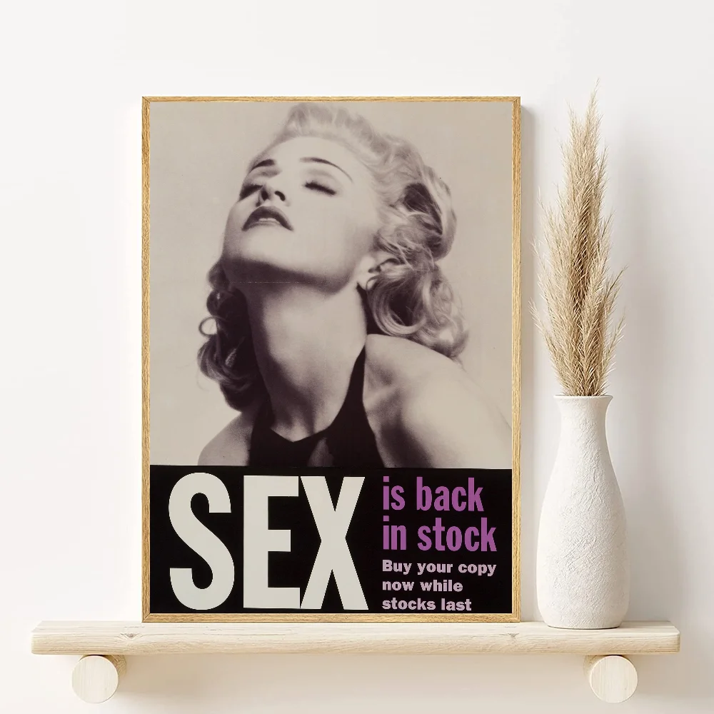 Madonna Bad Girl Retro Print Poster HD art sticky wall waterproof home living room bedroom bar aesthetic decoration Peaceful Pleasures Health and Wellness