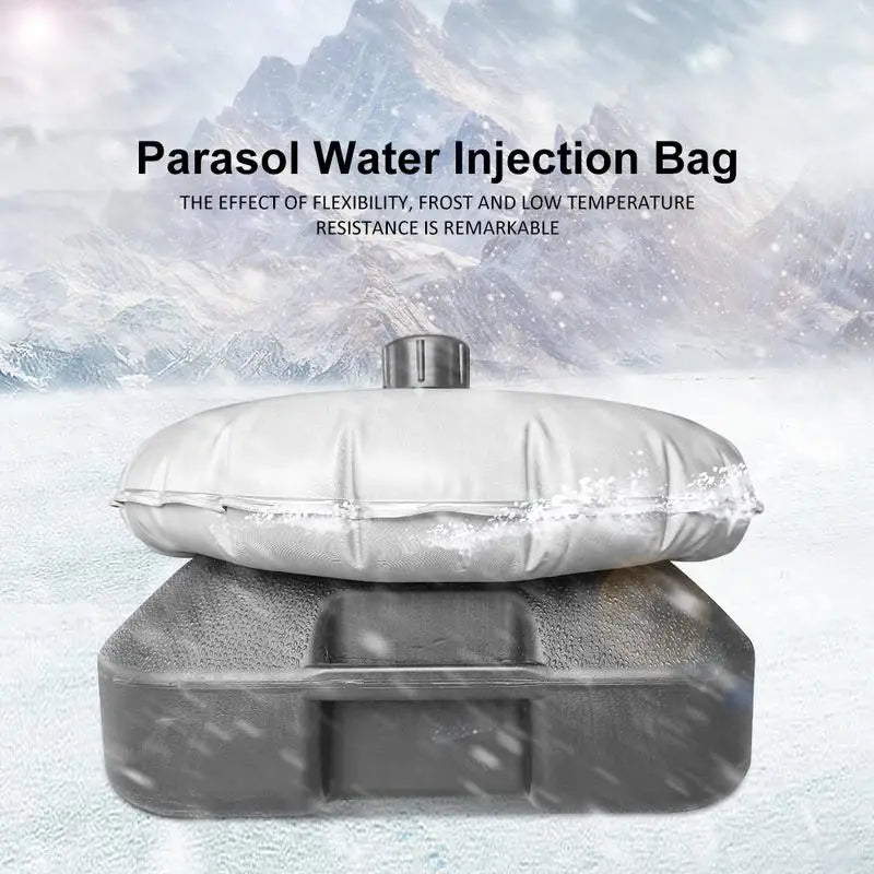 Umbrella Base Round Filling Water Weight Bag Flag Stand Umbrella Filled Holder Parasol Water Injection Bag For Outdoor Leisure Peaceful Pleasures Health and Wellness