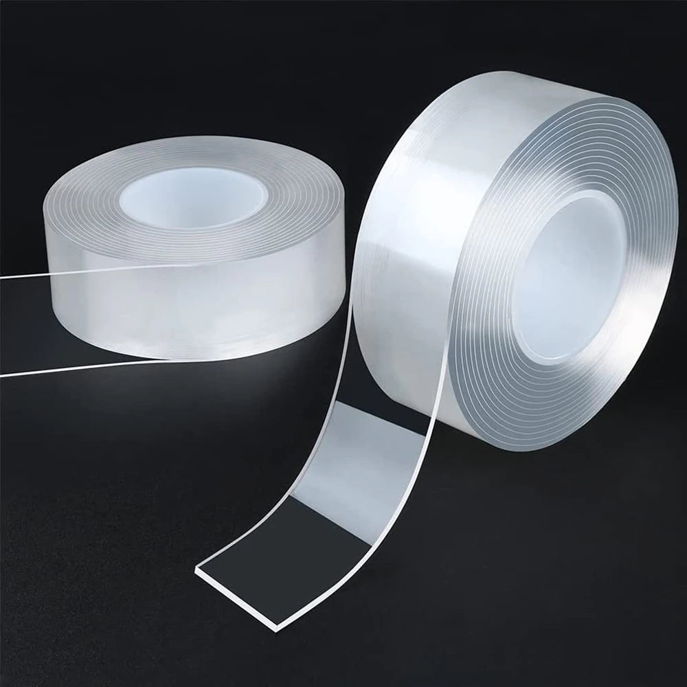 20-50mm Width Ultra Strong Adhesive Nano Tape High Viscosity Double Sided Tape Traceless Transparent Reusable Mounting Tape Peaceful Pleasures Health and Wellness