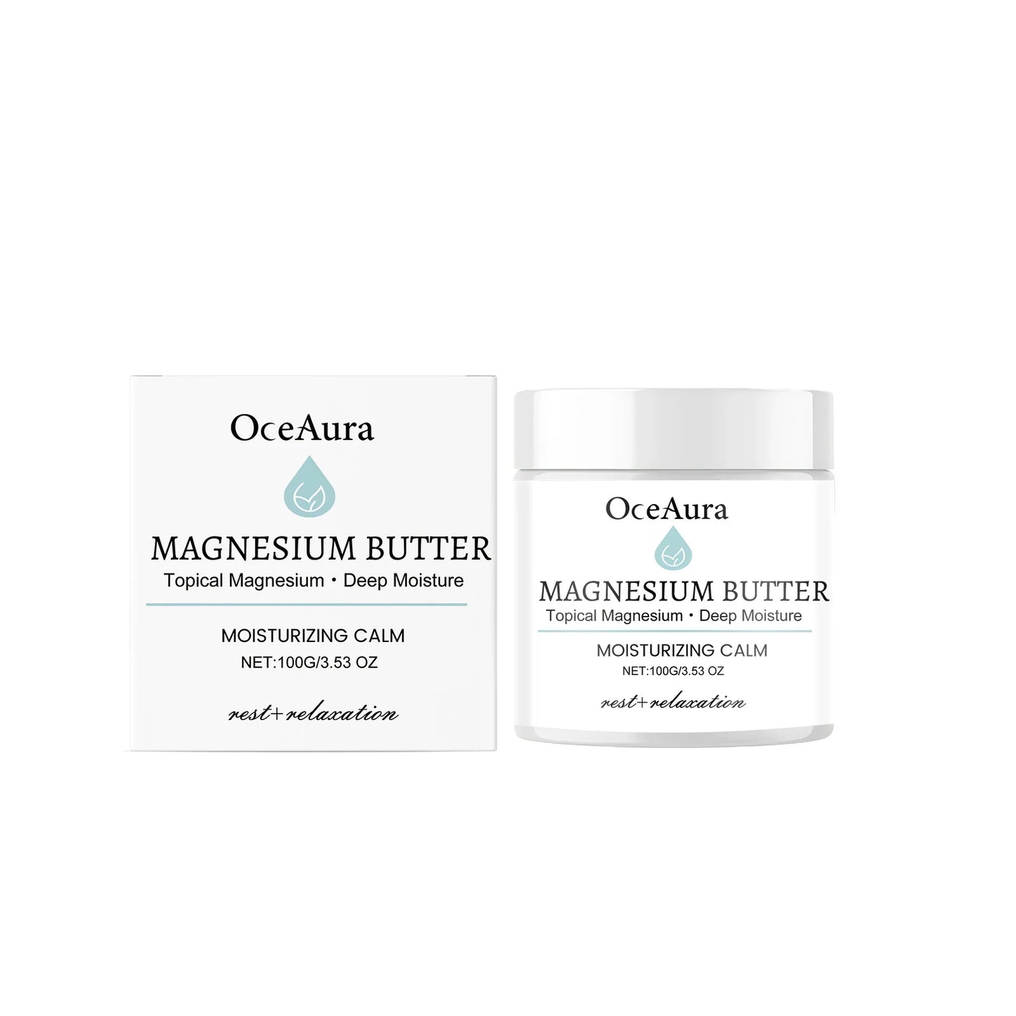 OceAura Shea Butter Magnesium Body Butter | Deep Hydration Cream