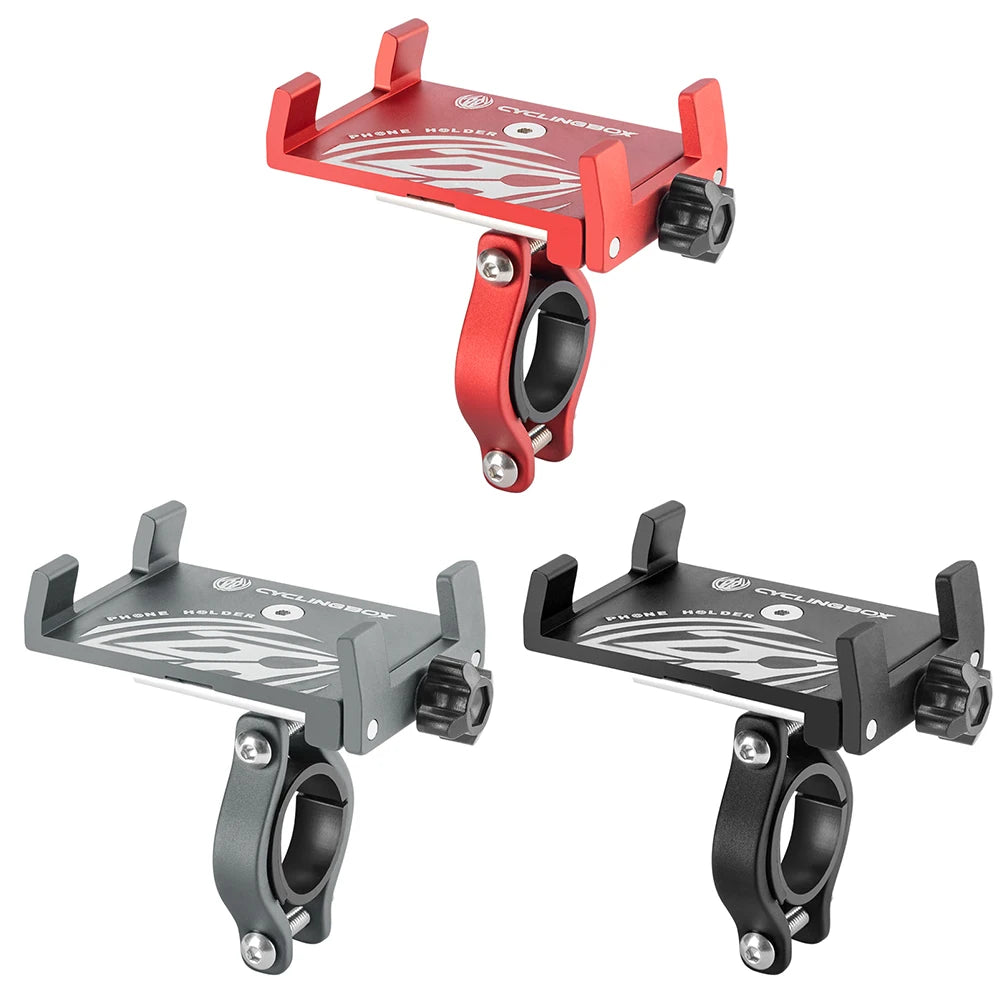 Untoom Motorcycle Scooter Phone Mount Stand Bicycle Holder Aluminum Alloy Adjustable Bike Phone Bracket Cycling Accessories Peaceful Pleasures Health and Wellness