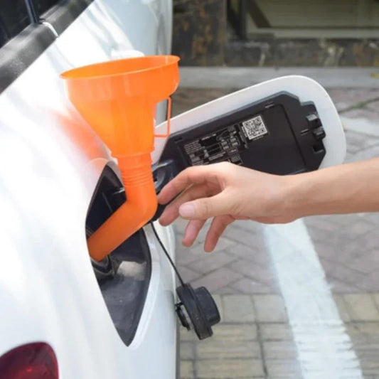 Refueling Funnel with Filter Motorcycle Refuel Engine Oil Funnel Moto Car Long Mouth Funnels Car Repair Filling Tools Peaceful Pleasures Health and Wellness Default Title